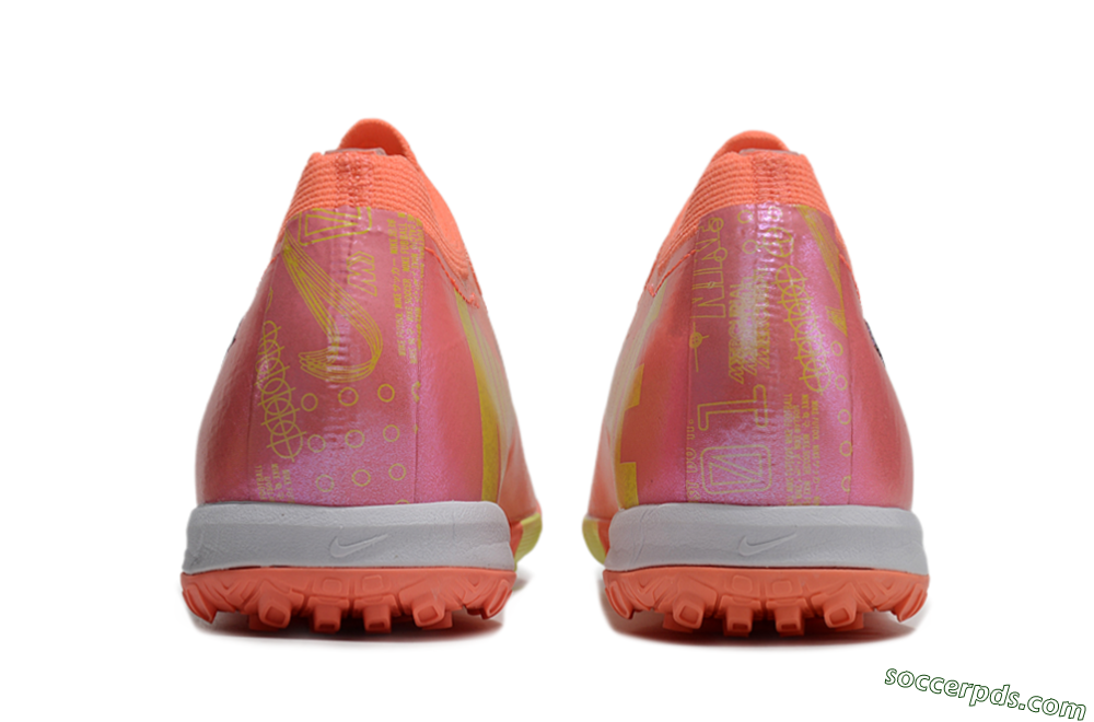 Nike Air Zoom Mercurial Vapor 15 Elite TF Low-Tops Football Shoes - Red/Yellow/White 5