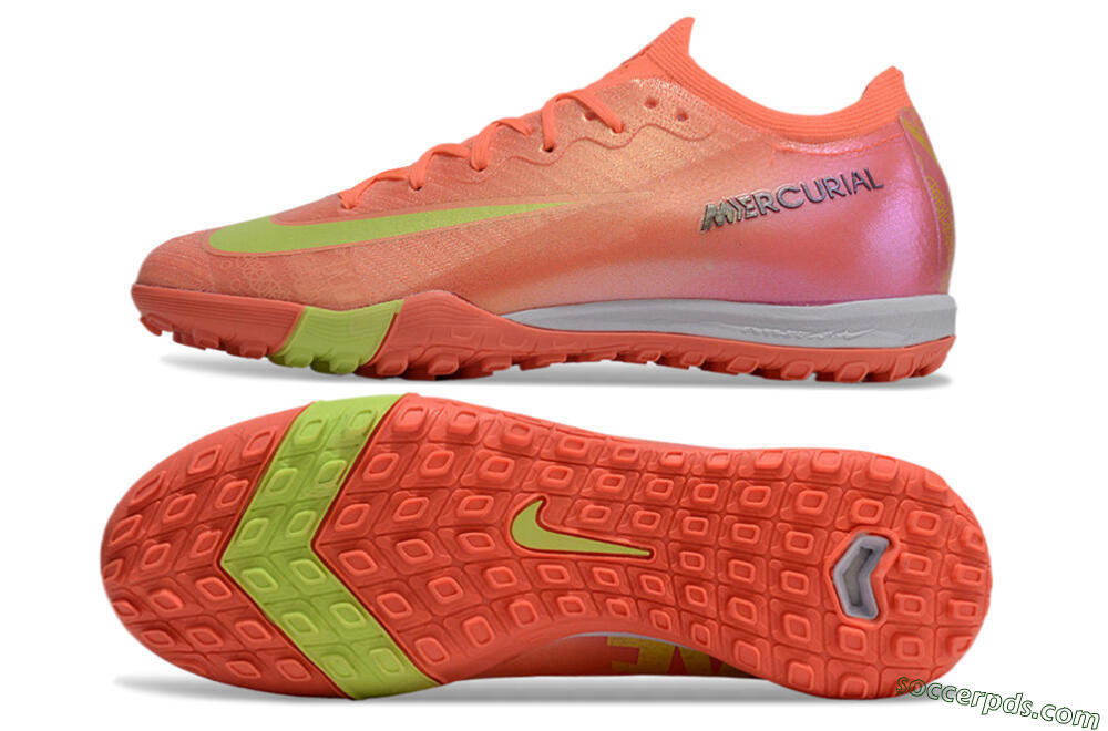Nike Air Zoom Mercurial Vapor 15 Elite TF Low-Tops Football Shoes - Red/Yellow/White 0