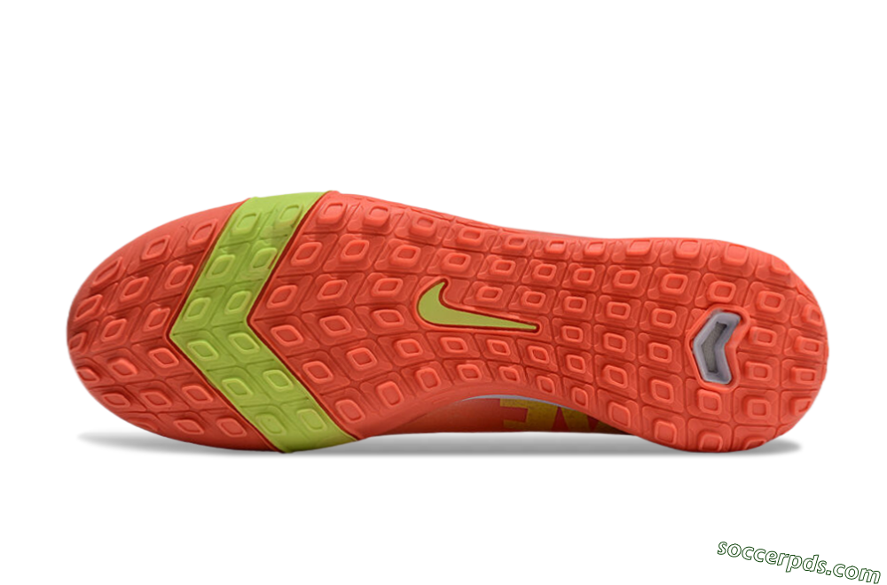 Nike Air Zoom Mercurial Vapor 15 Elite TF Low-Tops Football Shoes - Red/Yellow/White 6