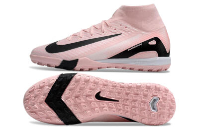Nike Air Zoom Mercurial Superfly 10 Elite TF High-Tops Football Shoes - Pink/White/Black