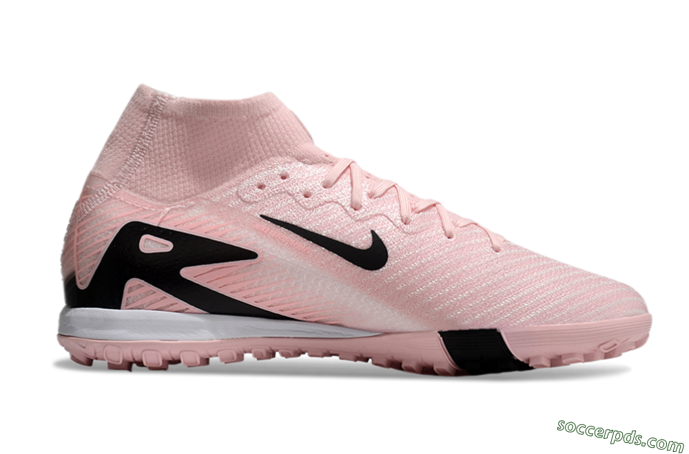 Nike Air Zoom Mercurial Superfly 10 Elite TF High-Tops Football Shoes - Pink/White/Black 7