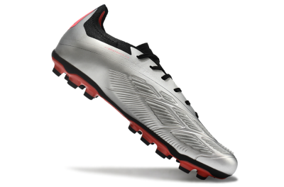 Adidas Predator Elite 24 MG Low-Tops Football Boots - Silver/Blue/Red