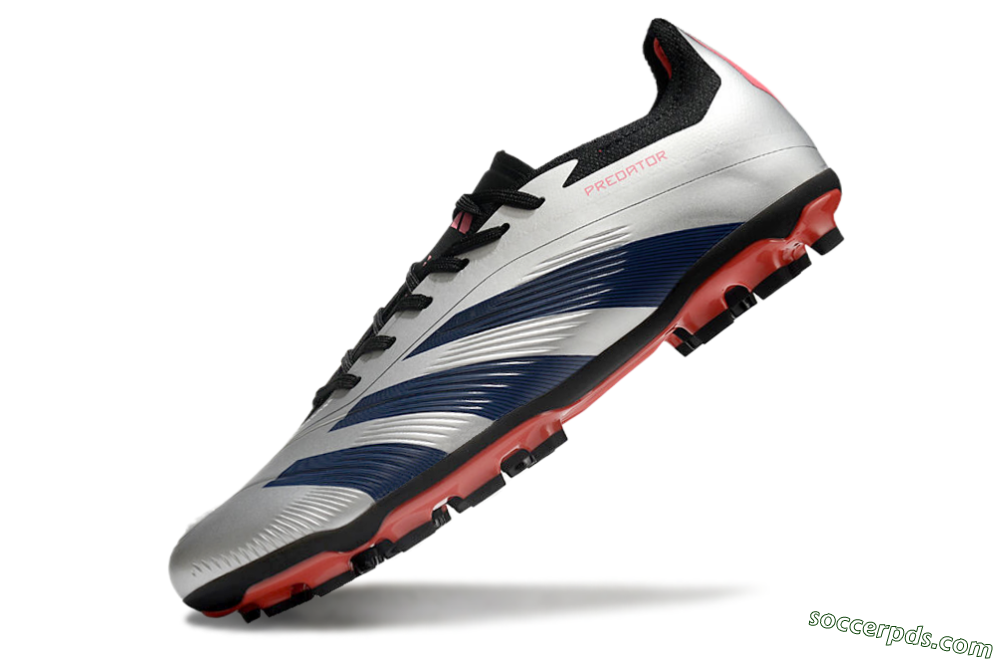 Adidas Predator Elite 24 MG Low-Tops Football Boots - Silver/Blue/Red 5