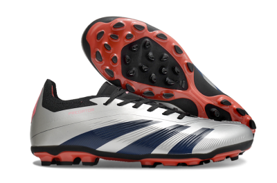 Adidas Predator Elite 24 MG Low-Tops Football Boots - Silver/Blue/Red