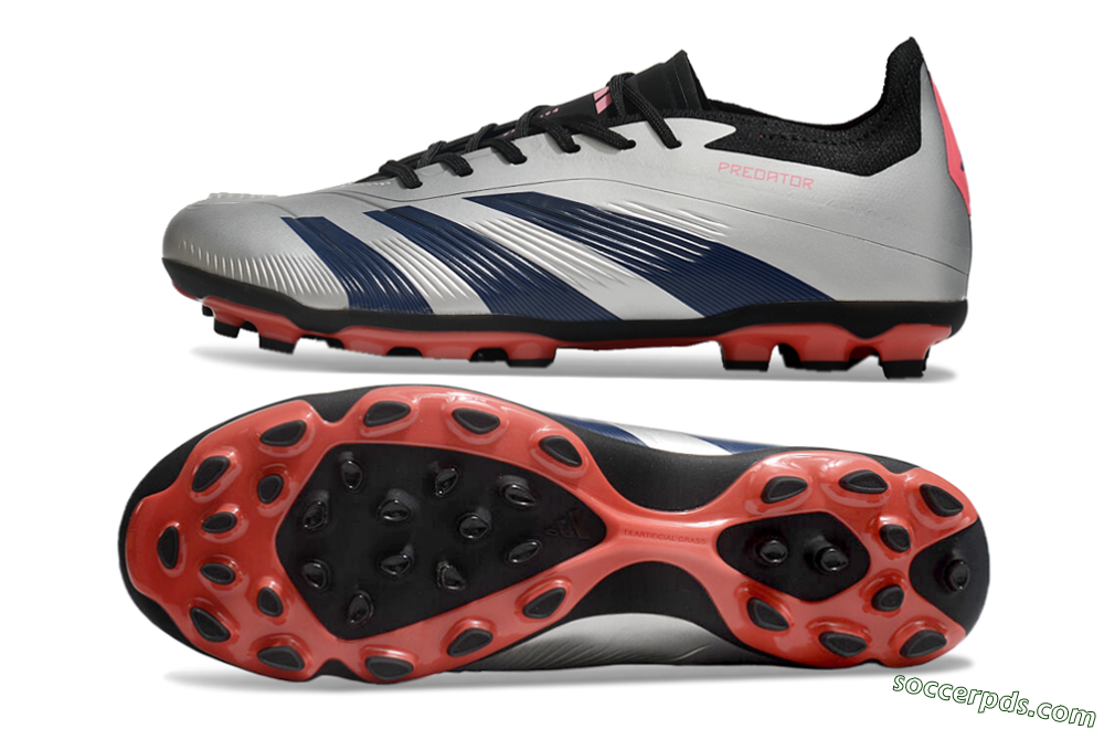 Adidas Predator Elite 24 MG Low-Tops Football Boots - Silver/Blue/Red 0