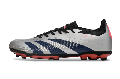Adidas Predator Elite 24 MG Low-Tops Football Boots - Silver/Blue/Red