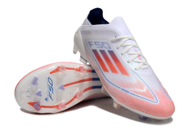 Adidas F50 Elite FG Low-Tops Football Boots - White/Red/Blue