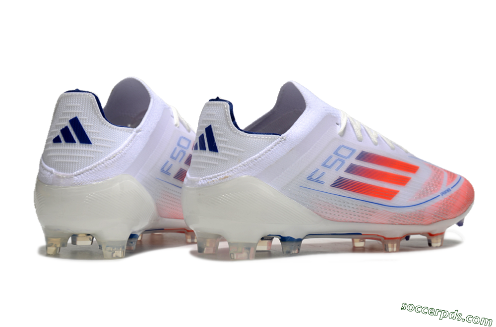 Adidas F50 Elite FG Low-Tops Football Boots - White/Red/Blue 6