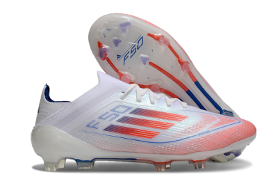 Adidas F50 Elite FG Low-Tops Football Boots - White/Red/Blue
