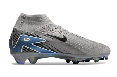 Nike Mercurial Superfly 10 Elite FG High-Tops Football Boots - Grey/Black/Blue/Gold