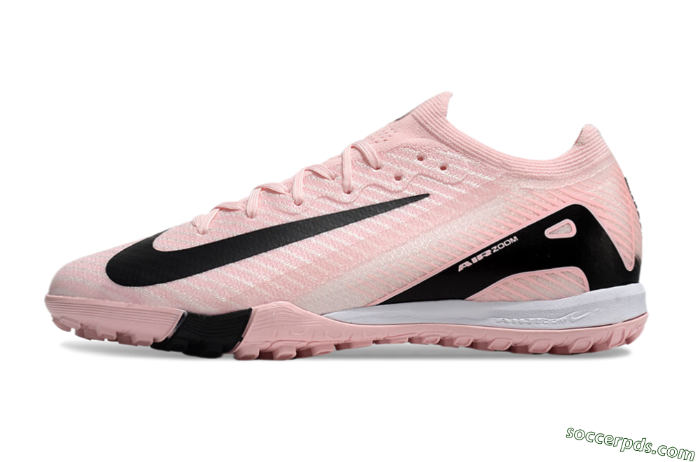 Nike Air Zoom Mercurial Vapor 16 Elite TF Low-Tops Football Shoes - Pink/Black/White 2