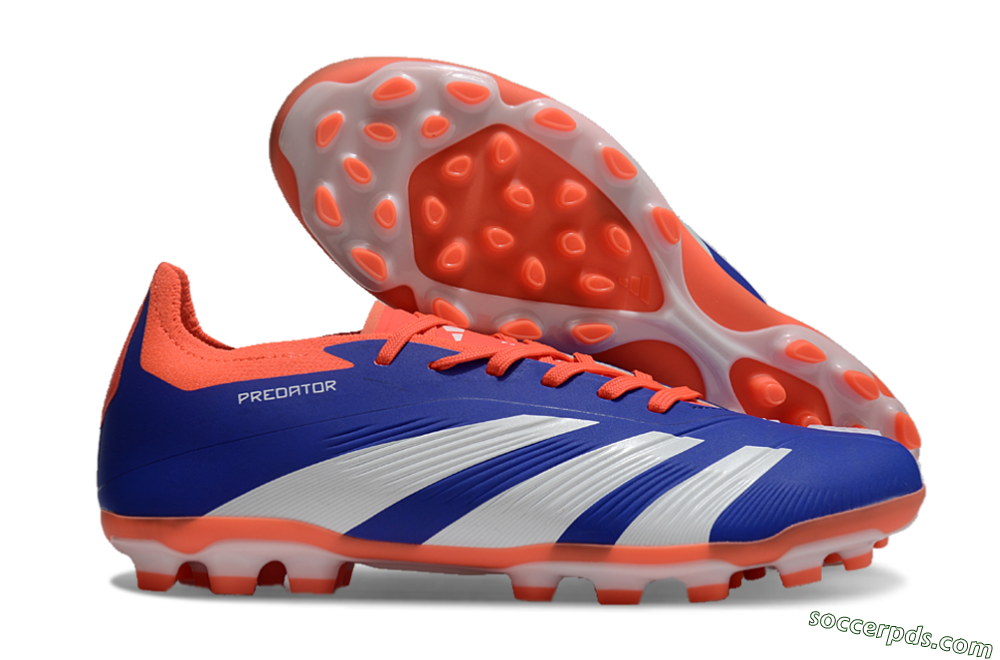Adidas Predator Elite 24 MG Low-Tops Football Boots - Blue/White/Red 1