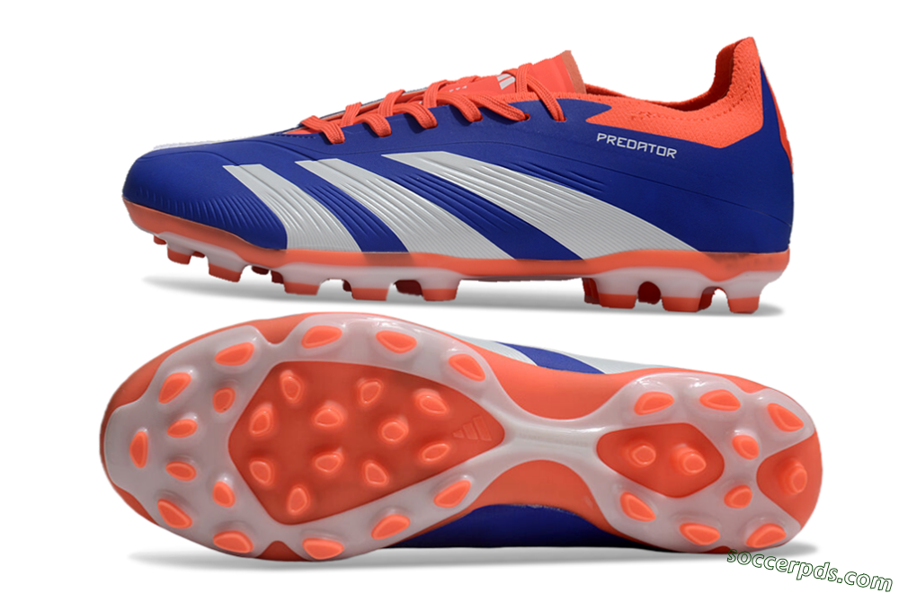 Adidas Predator Elite 24 MG Low-Tops Football Boots - Blue/White/Red 0