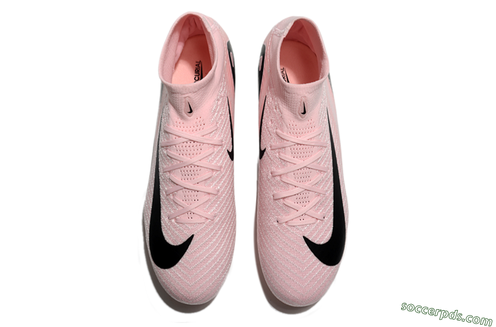 Nike Air Zoom Mercurial Superfly 10 Elite FG High-Tops Football Boots - Pink/White/Black 4
