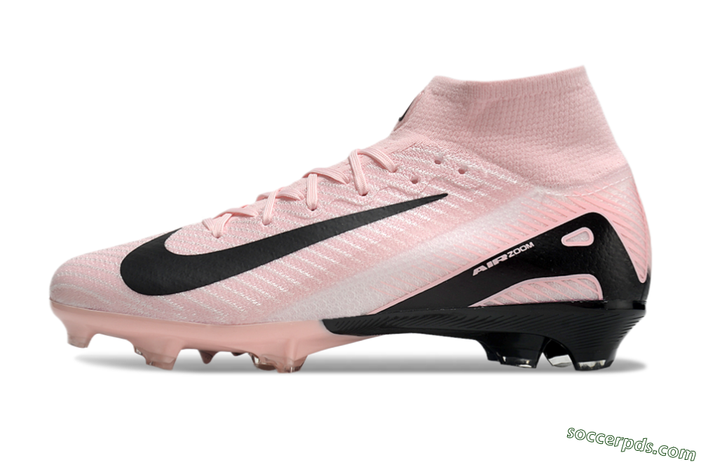 Nike Air Zoom Mercurial Superfly 10 Elite FG High-Tops Football Boots - Pink/White/Black 2