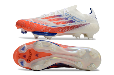 Adidas F50+ Lightstrike Pro FG Low-Tops Football Boots - White/Red/Blue