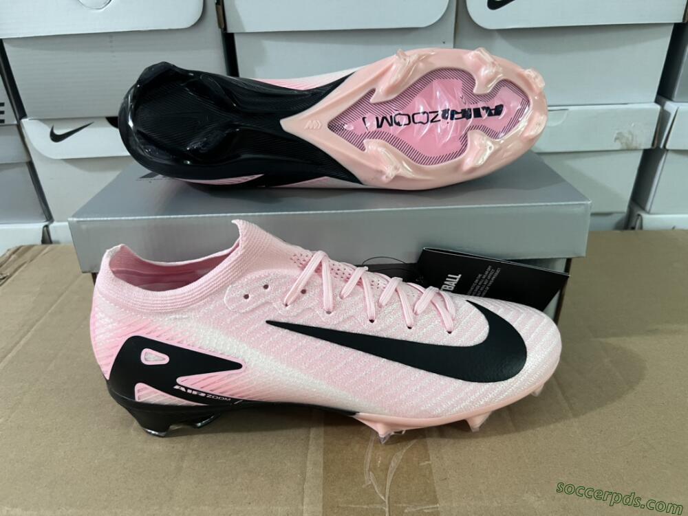 Nike Air Zoom Mercurial Vapor 16 Elite FG Low-Tops Football Boots - Pink/Black/White