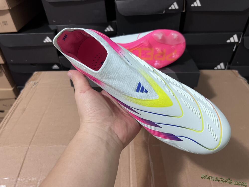 Adidas Predator Elite 24 Laceless FG Low-Tops Football Boots - Jade/Blue/Pink