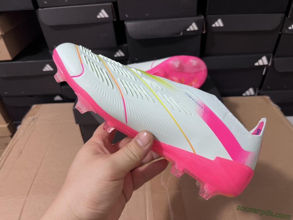 Adidas Predator Elite 24 Laceless FG Low-Tops Football Boots - Jade/Blue/Pink