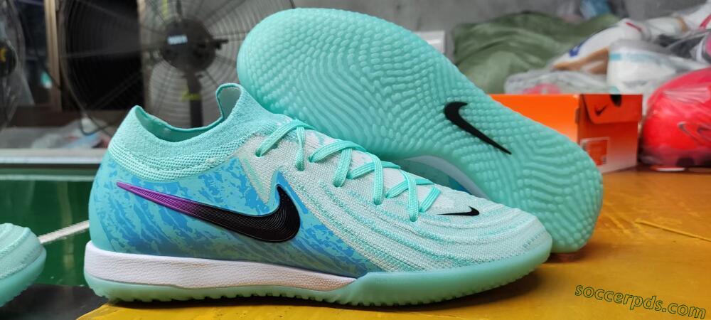 Nike Phantom GX 2 Elite IC Low-Tops Football Shoes - Jade/Black/Purple