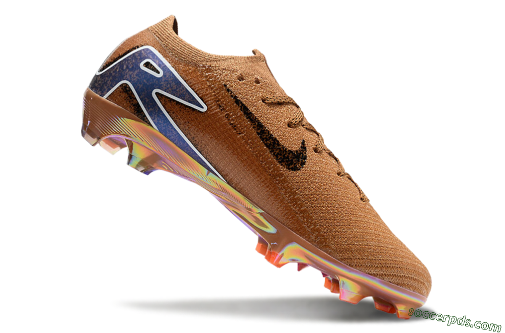 Nike Air Zoom Mercurial Vapor 16 Elite FG Low-Tops Football Boots - Gold/Blue/White 4