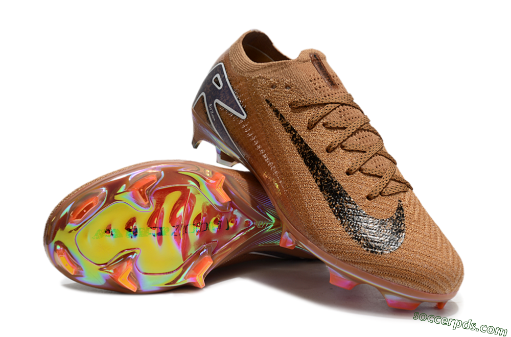 Nike Air Zoom Mercurial Vapor 16 Elite FG Low-Tops Football Boots - Gold/Blue/White 3