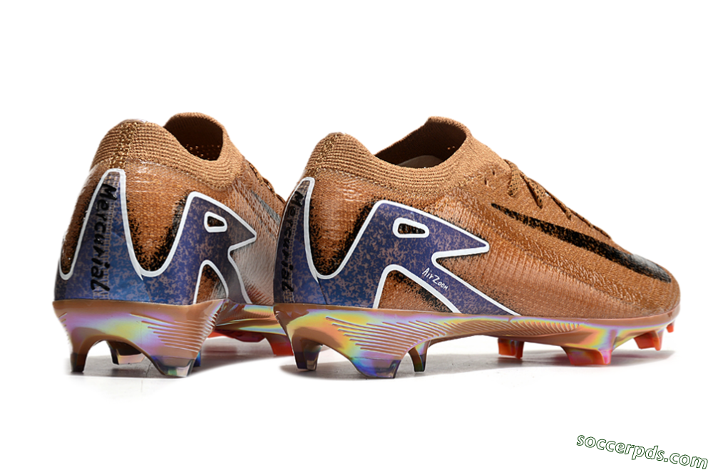 Nike Air Zoom Mercurial Vapor 16 Elite FG Low-Tops Football Boots - Gold/Blue/White 6
