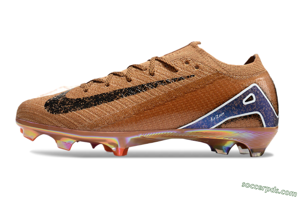 Nike Air Zoom Mercurial Vapor 16 Elite FG Low-Tops Football Boots - Gold/Blue/White 2