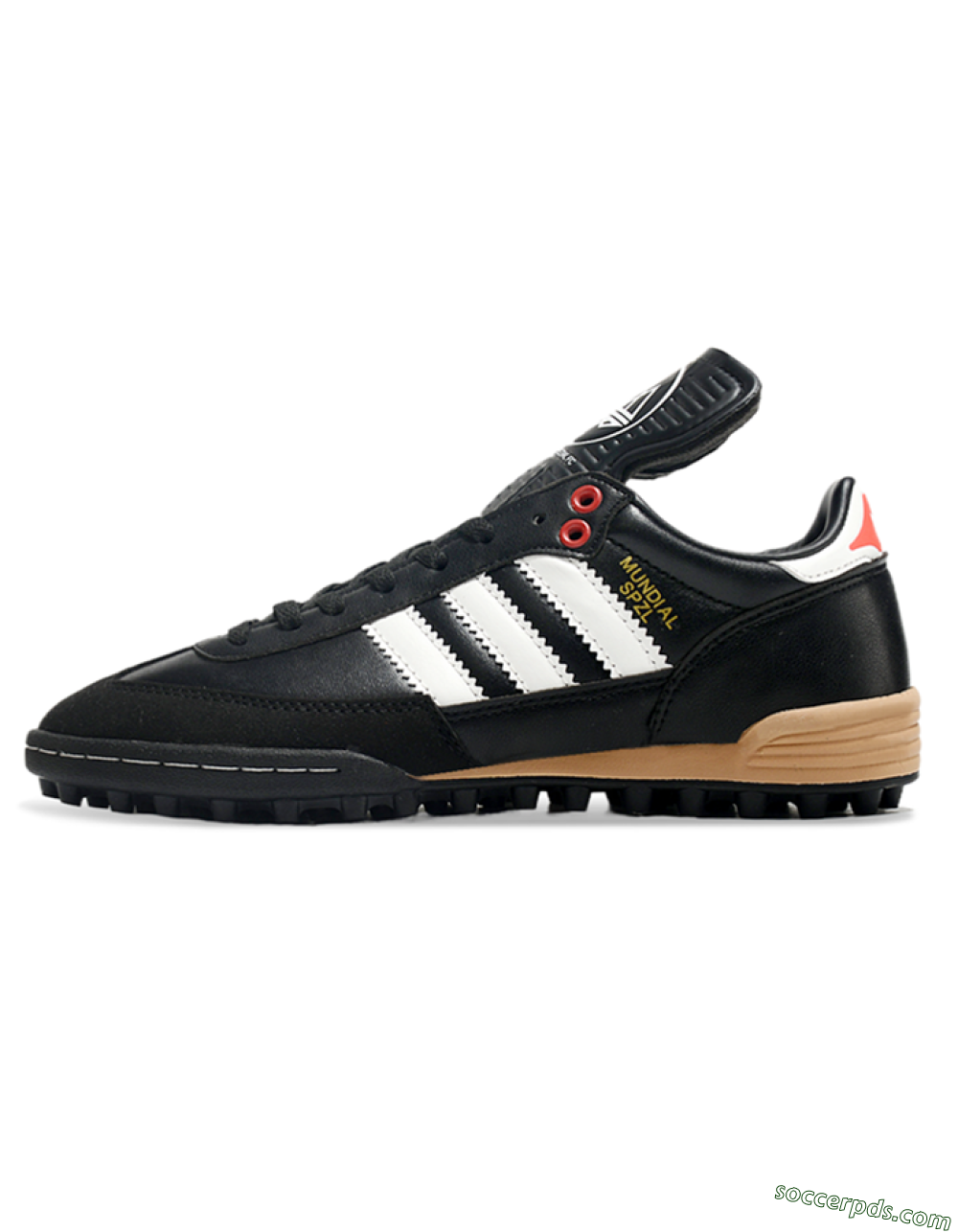 Adidas Mundial Team Astro TF Low-Tops Football Shoes - Black/White/Red 2