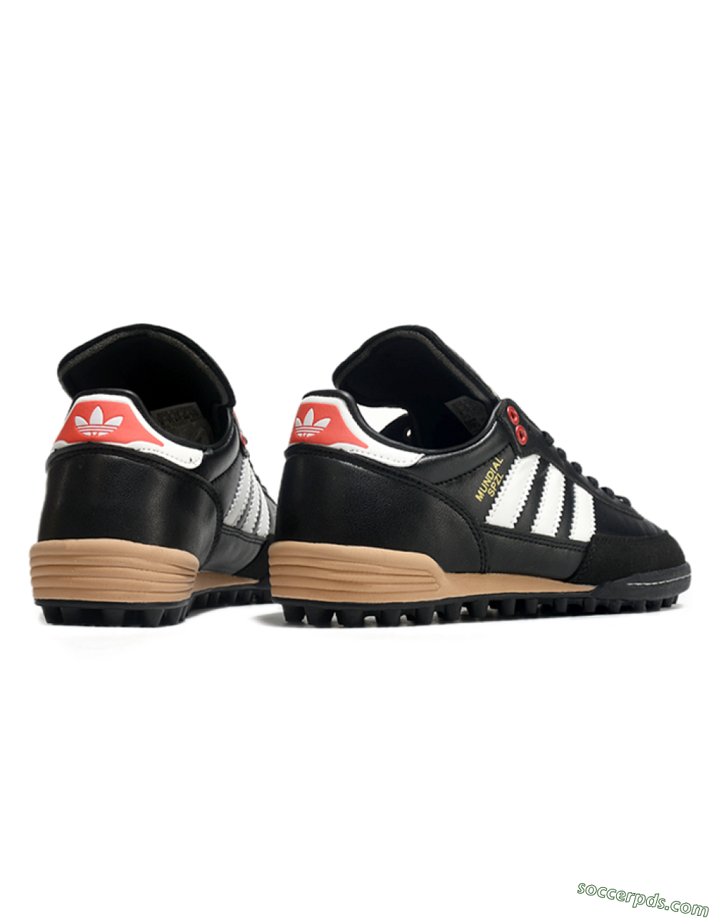 Adidas Mundial Team Astro TF Low-Tops Football Shoes - Black/White/Red 6