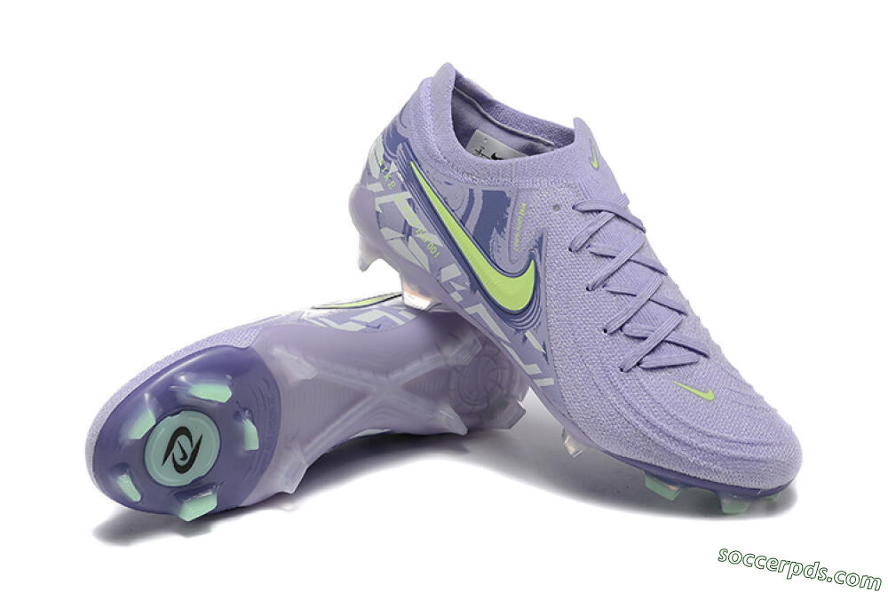 Nike Phantom Luna Elite FG Low-Tops Football Boots - Purple/Yellow/White 4