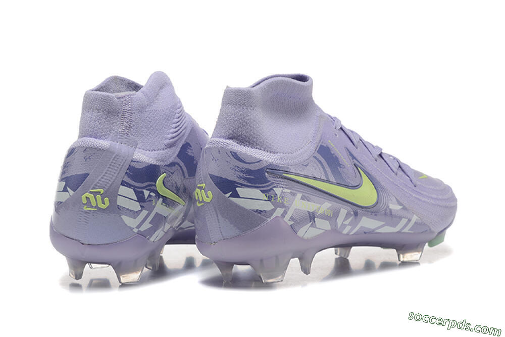 Nike Phantom Luna Elite FG High-Tops Football Boots - Purple/Yellow/White 9