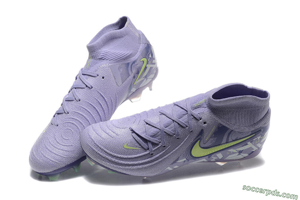 Nike Phantom Luna Elite FG High-Tops Football Boots - Purple/Yellow/White 6