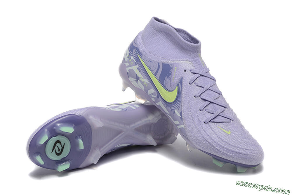 Nike Phantom Luna Elite FG High-Tops Football Boots - Purple/Yellow/White 4