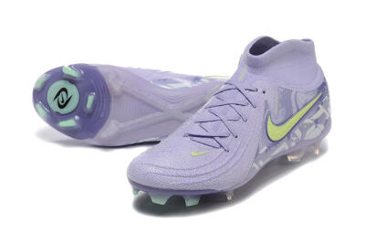 Nike Phantom Luna Elite FG High-Tops Football Boots - Purple/Yellow/White