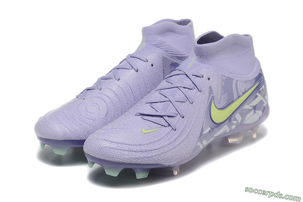 Nike Phantom Luna Elite FG High-Tops Football Boots - Purple/Yellow/White 5