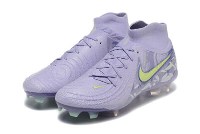 Nike Phantom Luna Elite FG High-Tops Football Boots - Purple/Yellow/White