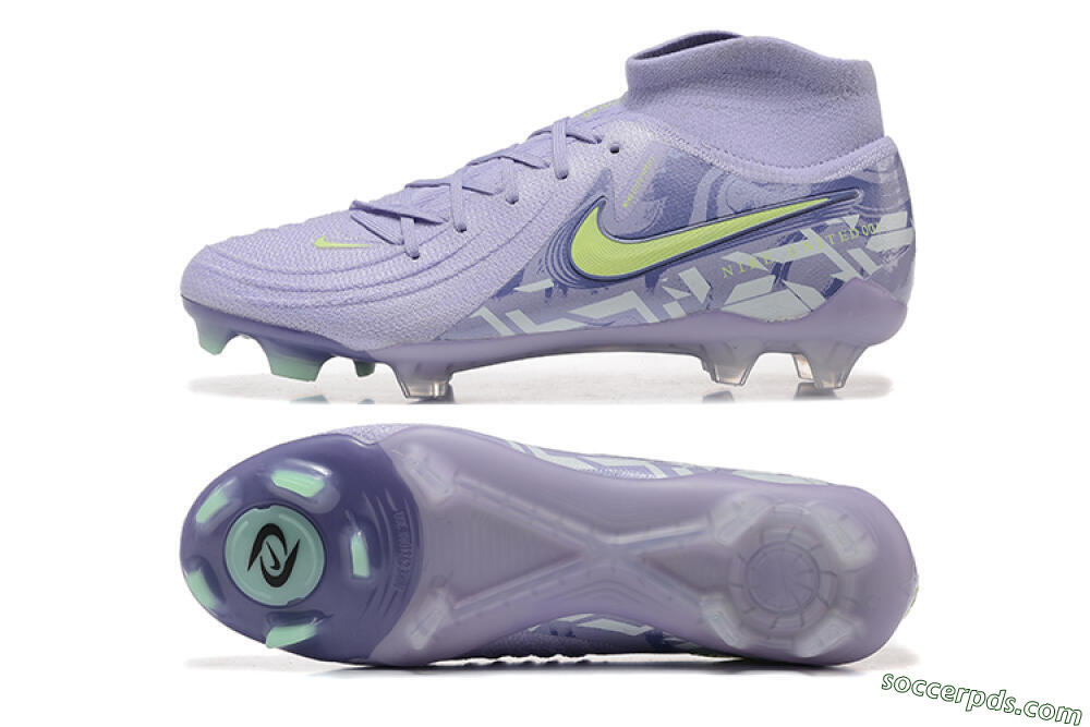 Nike Phantom Luna Elite FG High-Tops Football Boots - Purple/Yellow/White 0