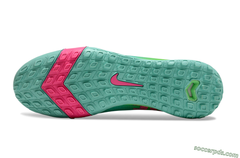 Nike Air Zoom Mercurial Superfly 10 Elite TF High-Tops Football Shoes - Jade/Pink/Blue 6