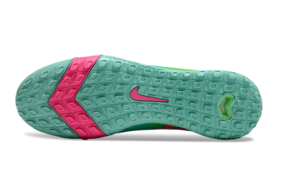 Nike Air Zoom Mercurial Superfly 10 Elite TF High-Tops Football Shoes - Jade/Pink/Blue