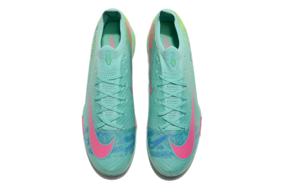 Nike Air Zoom Mercurial Vapor 16 Elite TF Low-Tops Football Shoes - Jade/Pink/Blue