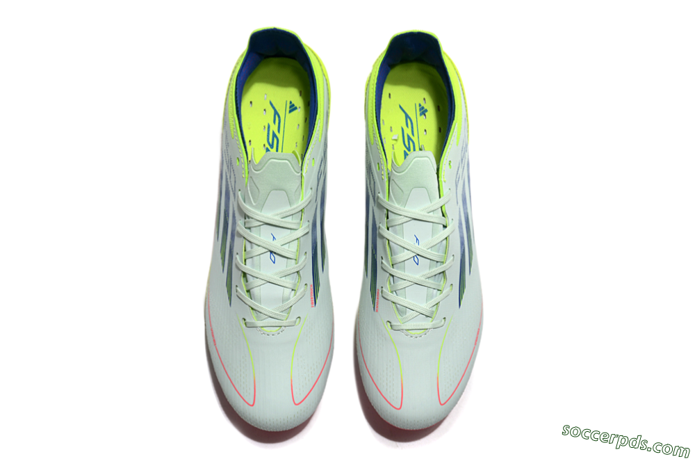 Adidas F50 Elite MG Low-Tops Football Boots - Jade/Blue/Yellow 4
