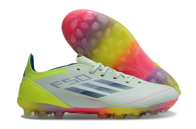 Adidas F50 Elite MG Low-Tops Football Boots - Jade/Blue/Yellow