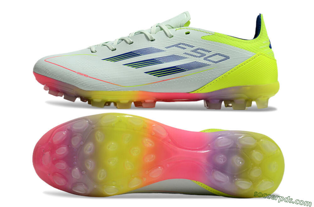Adidas F50 Elite MG Low-Tops Football Boots - Jade/Blue/Yellow 0