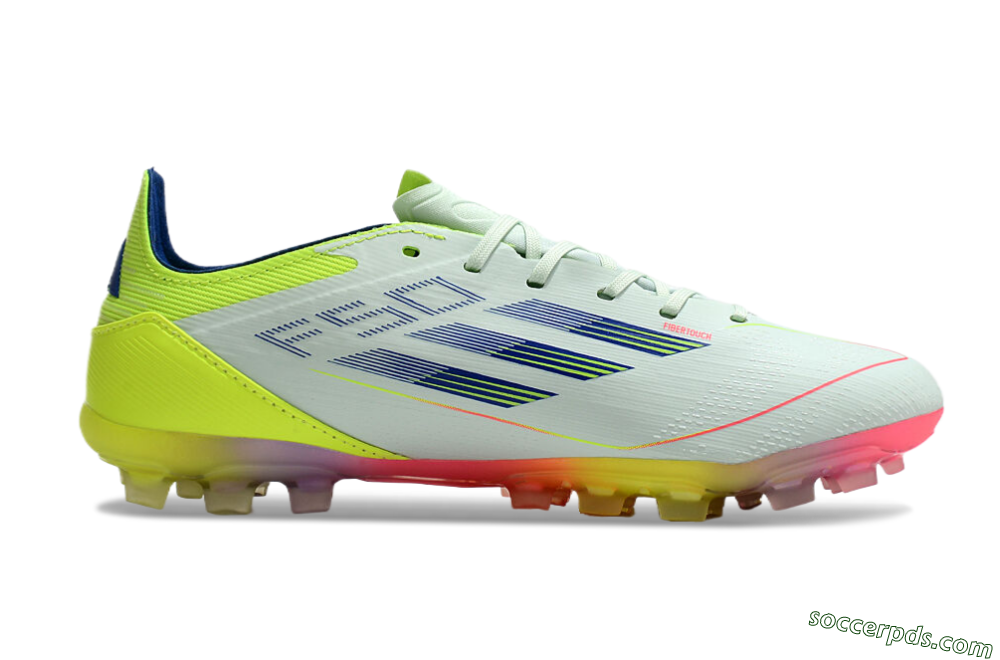 Adidas F50 Elite MG Low-Tops Football Boots - Jade/Blue/Yellow 7