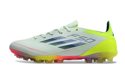 Adidas F50 Elite MG Low-Tops Football Boots - Jade/Blue/Yellow