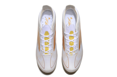 Adidas F50 Elite MG Low-Tops Football Boots - White/Gold