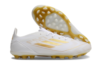 Adidas F50 Elite MG Low-Tops Football Boots - White/Gold