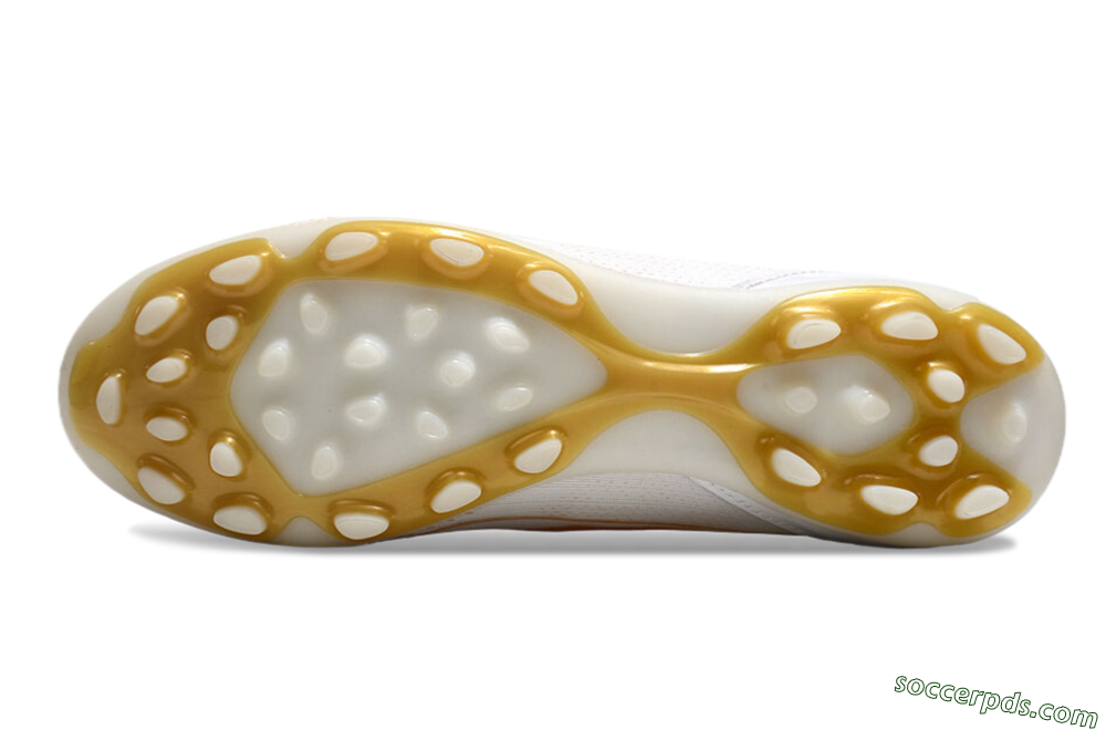 Adidas F50 Elite MG Low-Tops Football Boots - White/Gold 6