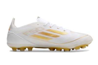 Adidas F50 Elite MG Low-Tops Football Boots - White/Gold